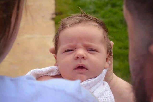 Amy said Zeik never looked like a newborn