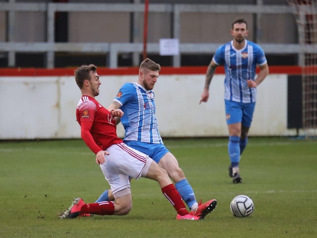 Kettering Town and Brackley Town will clash in the National League North again next season. Picture by Peter Short