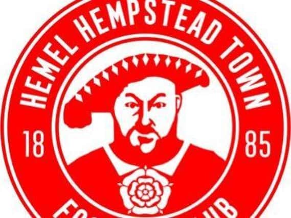 The new Hemel Hempstead Town club badge