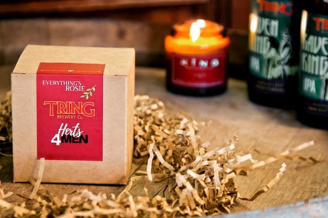 Proceeds from the candle sales will go to men's mental health charity Herts4Men