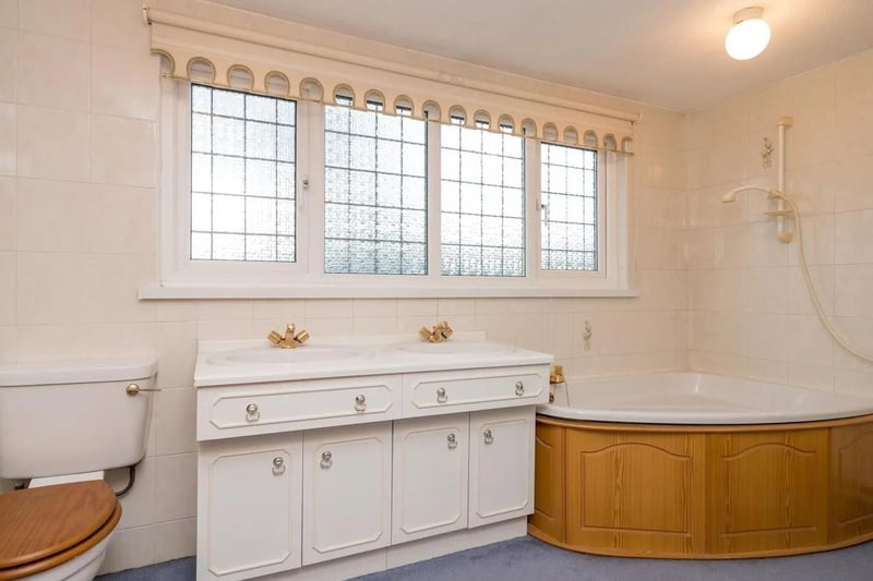 One of the bathrooms