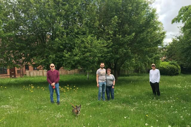 A newly adopted wildflower meadow is taking shape on the Fields End Estate