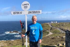Nick is walking from Land’s End to John O’Groats to support three charities
