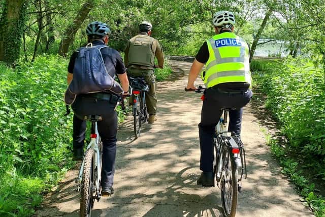 The event saw officers cycle around 22 miles, between Tring and Springwell lock, as well as along adjoining river tributaries