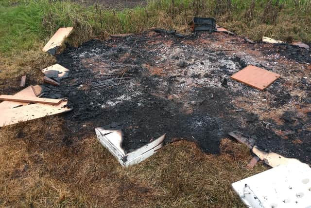 Plants and fruit trees in Matthew's allotment were damaged when the area next to it was vandalised