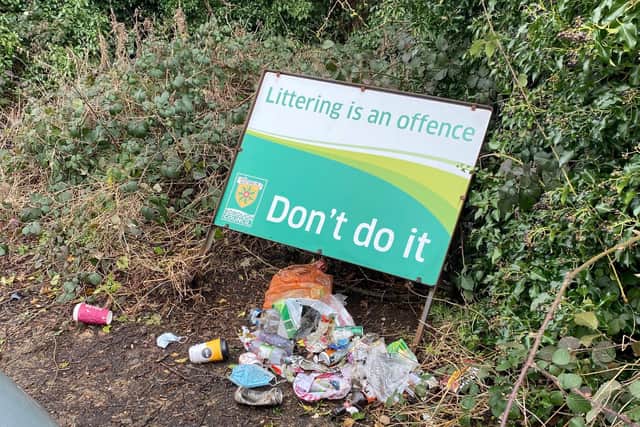 Rubbish left in the area (C) Lee Payton