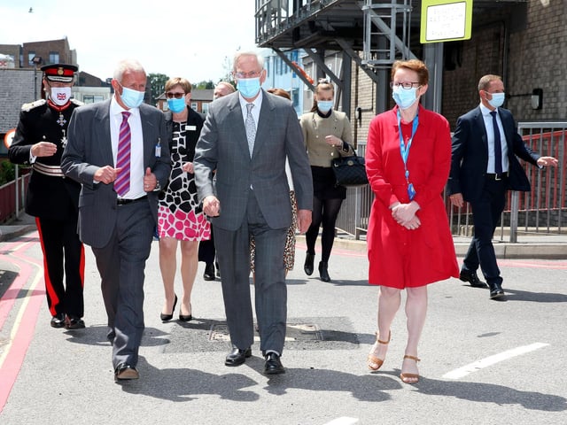 West Hertfordshire Hospitals NHS Trust welcomed His Royal Highness The Duke of Gloucester to Watford General Hospital to officially open the emergency assessment unit (C) Holly Cant