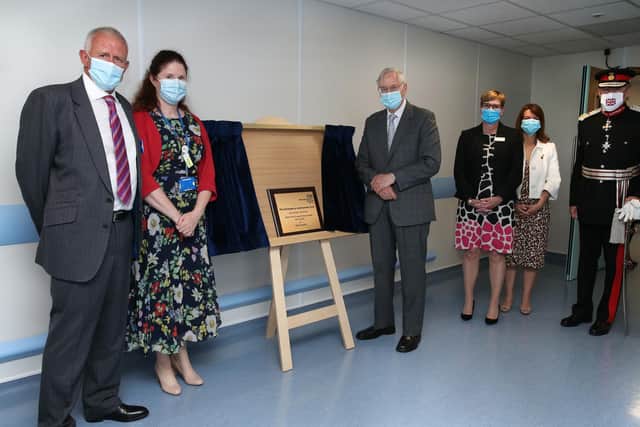 WHHT welcomed His Royal Highness The Duke of Gloucester to Watford General Hospital to meet staff who have supported the trust’s pandemic response (C) Holly Cant