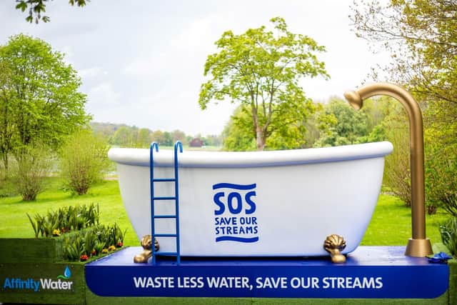 Giant bathtub will be on display in Hemel Hempstead