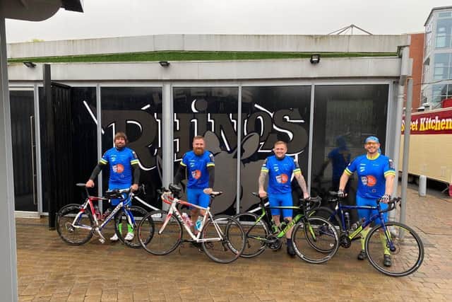 Four friends from Hemel Hempstead cycled from Leeds to Hemel and raised over 2,000 for Motor Neurone Disease Association