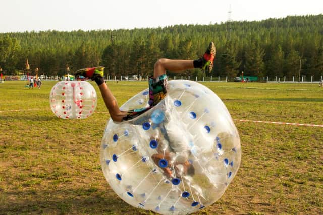 Bumperball zorbs at Epic Holiday Camps