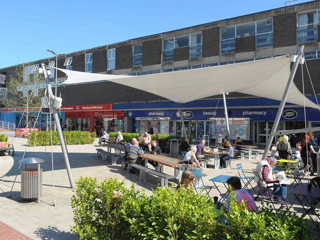 Food court in the town centre