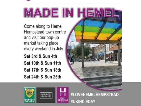 The ‘Made in Hemel’ pop-up launched at the weekend