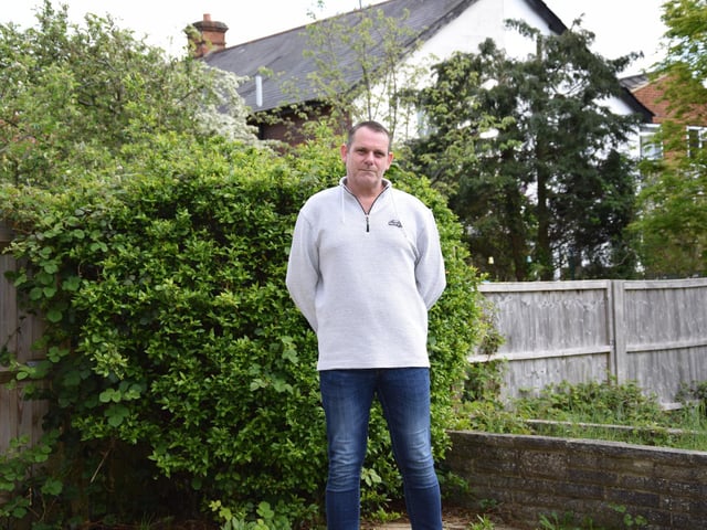Phillip in the garden of the support service