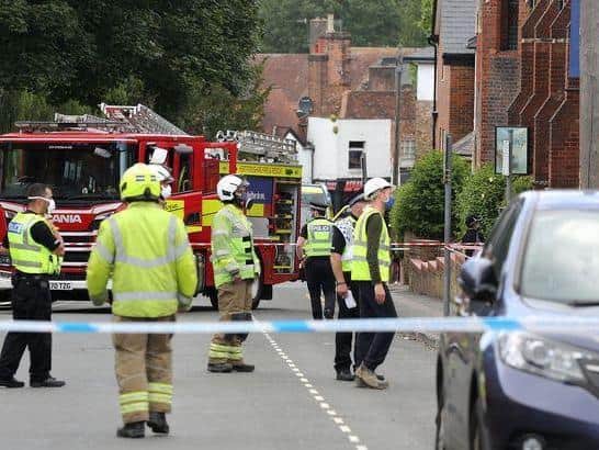 Emergency services work together to ensure public safety after Hemel Hempstead roof collapse