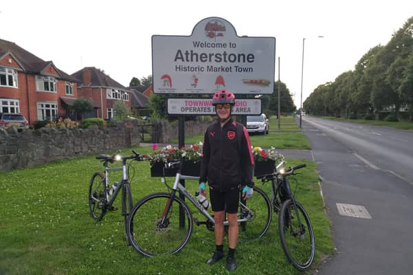 Jamie cycled to Atherstone