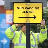 Vaccine centre stock image