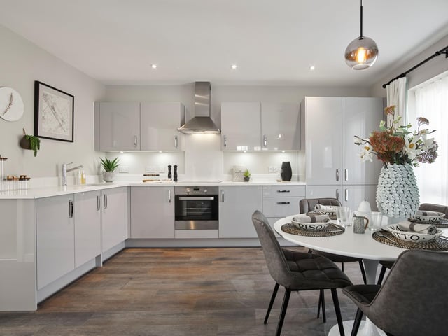 One of the current show apartments at Bellway’s Apsley Quay development
