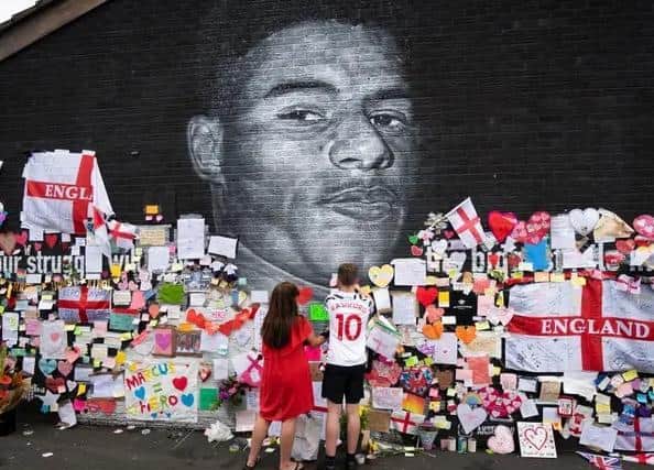 Marcus Rashford, Jadon Sancho and Bukayo Saka all received online racist abuse after missing penalties in the Euro 2020 final defeat to Italy