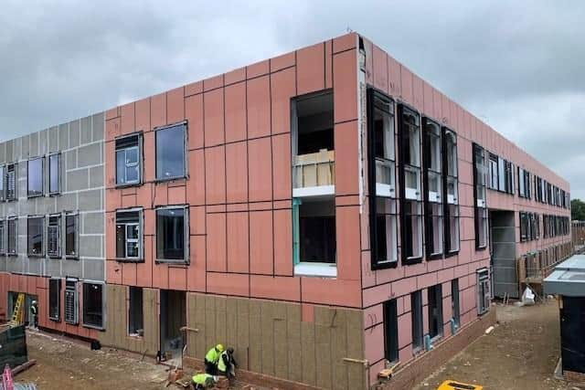 'Topping Off' the £30million new build at Tring School