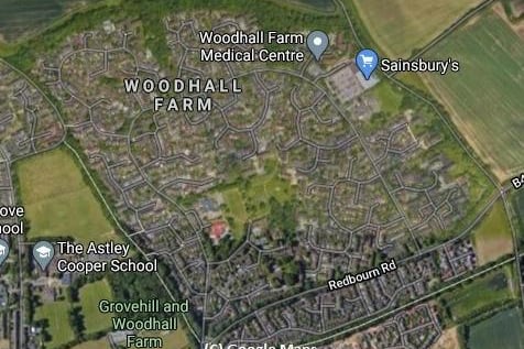 In Woodhall Farm, 6,158 people have received their first and second dose of the vaccine.