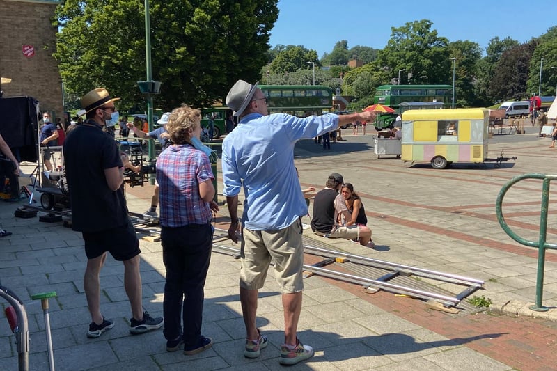 Danny Boyle and his production company, Minim UK Productions Ltd, were in Bank Court and Market Square (C) Dan Stobbs