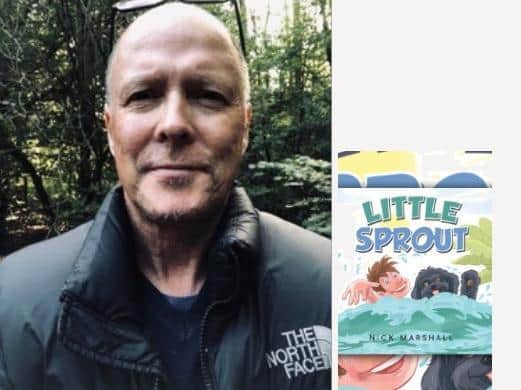 (Main picture) Nick (inset) Nick's new book 'Little Sprout'