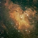 Richard captured this image of the Eagle Nebula with the famous Pillars of Creation in the centre Wednesday, July 14 (C) Richard Blackshaw