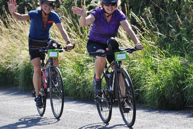 Hundreds of cyclists took on the Hemel Hillbuster fundraiser (C) Trevor Hill