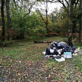 Fly-tipping on the Ashridge Estate (C) Buckinghamshire Council