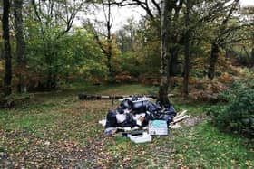 Fly-tipping on the Ashridge Estate (C) Buckinghamshire Council