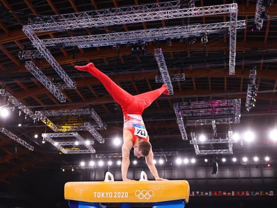 Hemel Hempstead's Max Whitlock produced a fine display on the pommel horse to help Team GB finish in fourth place in Tokyo