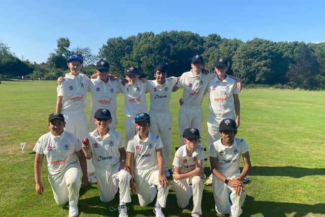 Hemel Hempstead Town’s under-1 4 team finished as runners-up in the County Cup