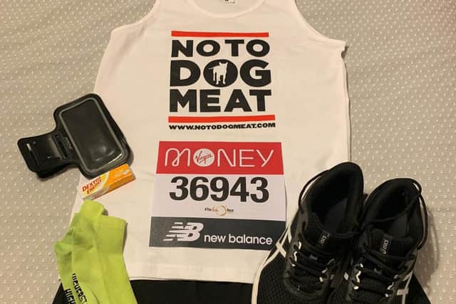 Hertfordshire runners needed to join team NoToDogMeat at Virtual London Marathon 2021