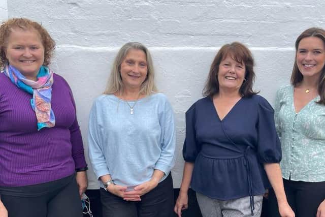 Pea Page, Angela Ford, Margaret Loughran and Hannah Hamdy