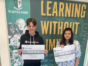 Adeyfield students celebrate A-level success (C) The Adeyfield Academy