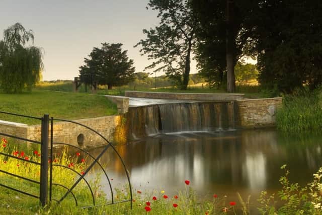 The Tumbling Bay Weir at Woodhall Park Estate (C) Simon Kimpton, an entrant into the exhibition
