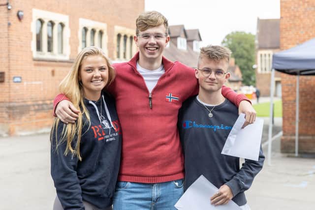 Students celebrate results at Berkhamsted School (C) Berkhamsted School