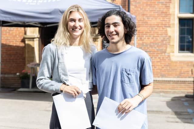 Students celebrate results at Berkhamsted School (C) Berkhamsted School