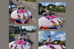 Paula created this postbox topper to celebrate Max Whitlock's Olympic success