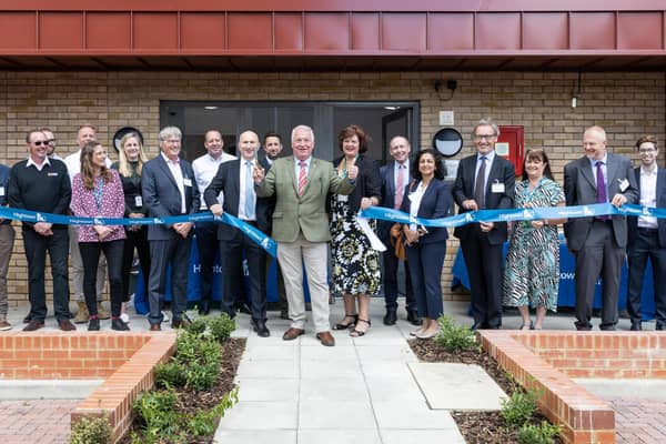A special ribbon-cutting event took place to celebrate the opening of the new homes (C) Hightown Housing Association