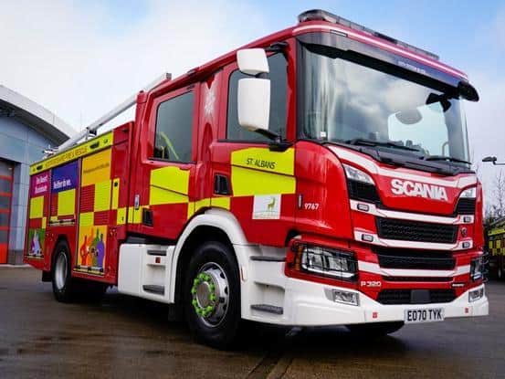 Hertfordshire fire engines move to greener fuel (C) Hertfordshire County Council