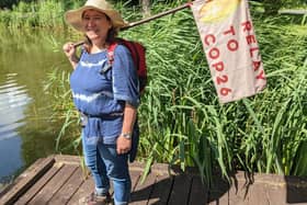 Colette Joyce, Justice and Peace Coordinator for the Roman Catholic Diocese of Westminster is walking all of London-Oxford (YCCN)