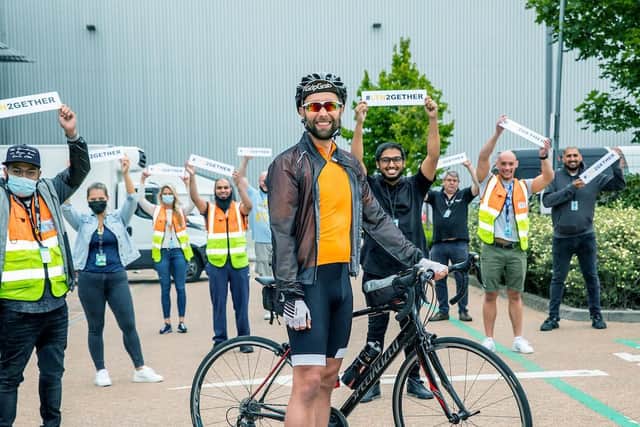 Richard Samm took on the challenge to cycle 700 miles in seven days in honour of friends and family that receive support from the MND Association