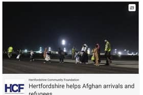 ‘Hertfordshire helps Afghan arrivals and refugees’ has been set up by Hertfordshire Community Foundation