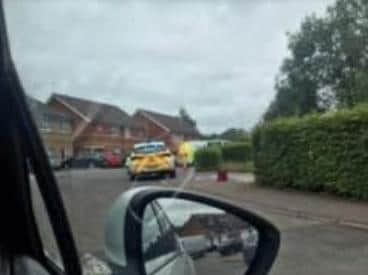 The incident happened on Tuesday afternoon