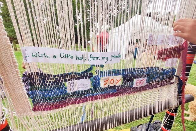 Some of the messages on the loom