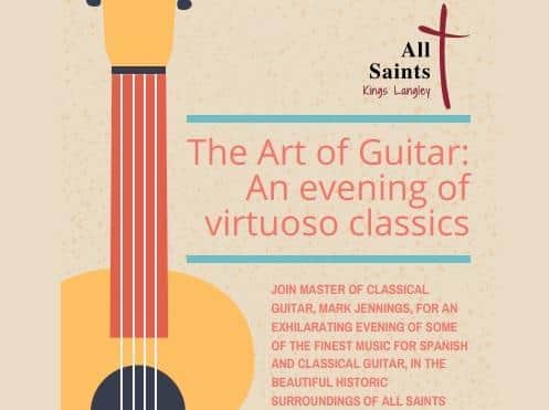 Master of classical guitar, Mark Jennings, will be performing at All Saints Church
