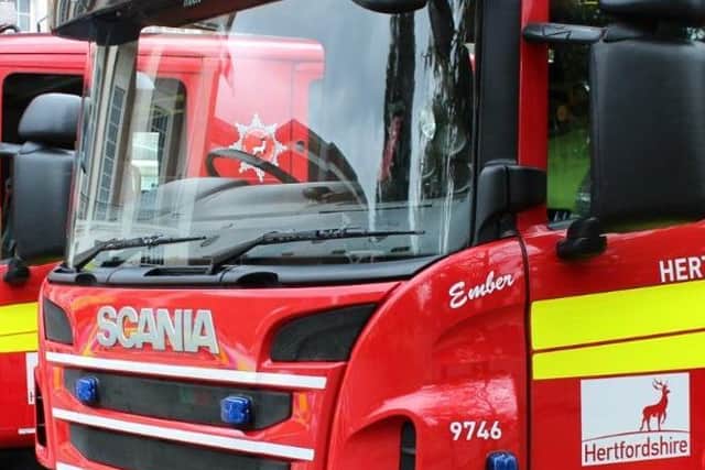 Data from the Hertfordshire Fire and Rescue Service shows that there were fewer house and building fires  (C) Hertfordshire County Council