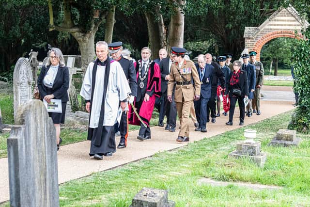 The parade at Rectory Lane Cemetery Berkhamsted